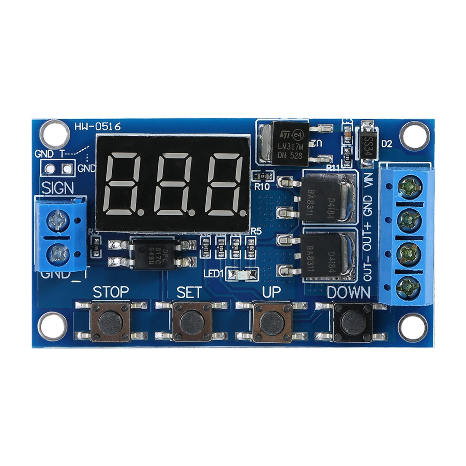 DC 5V-36V Trigger Cycle Delay Timer Switch Turn On Off Relay Module with LED Display Adjustable Timer Module