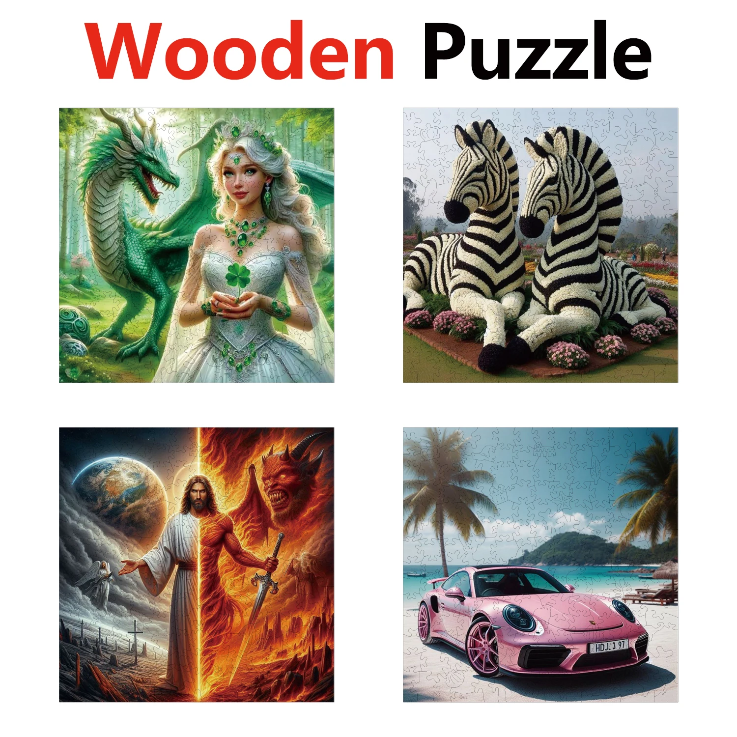 

Cross border hot selling Love Leaf Flying Dragon wood puzzle manufacturer