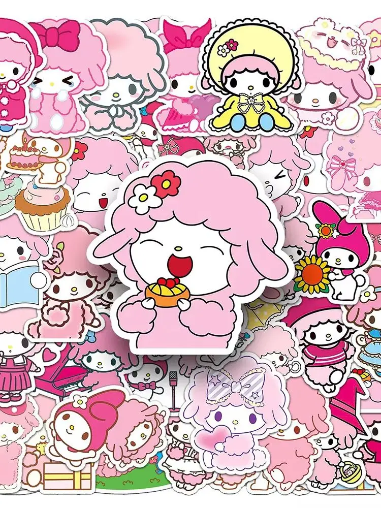 AliExpress 10/30/50pcs Cute My Sweet Piano Stickers Sanrio Anime Graffiti Decals for Motorcycle Luggage Laptop Bike Kawaii Sticker Toy Gift