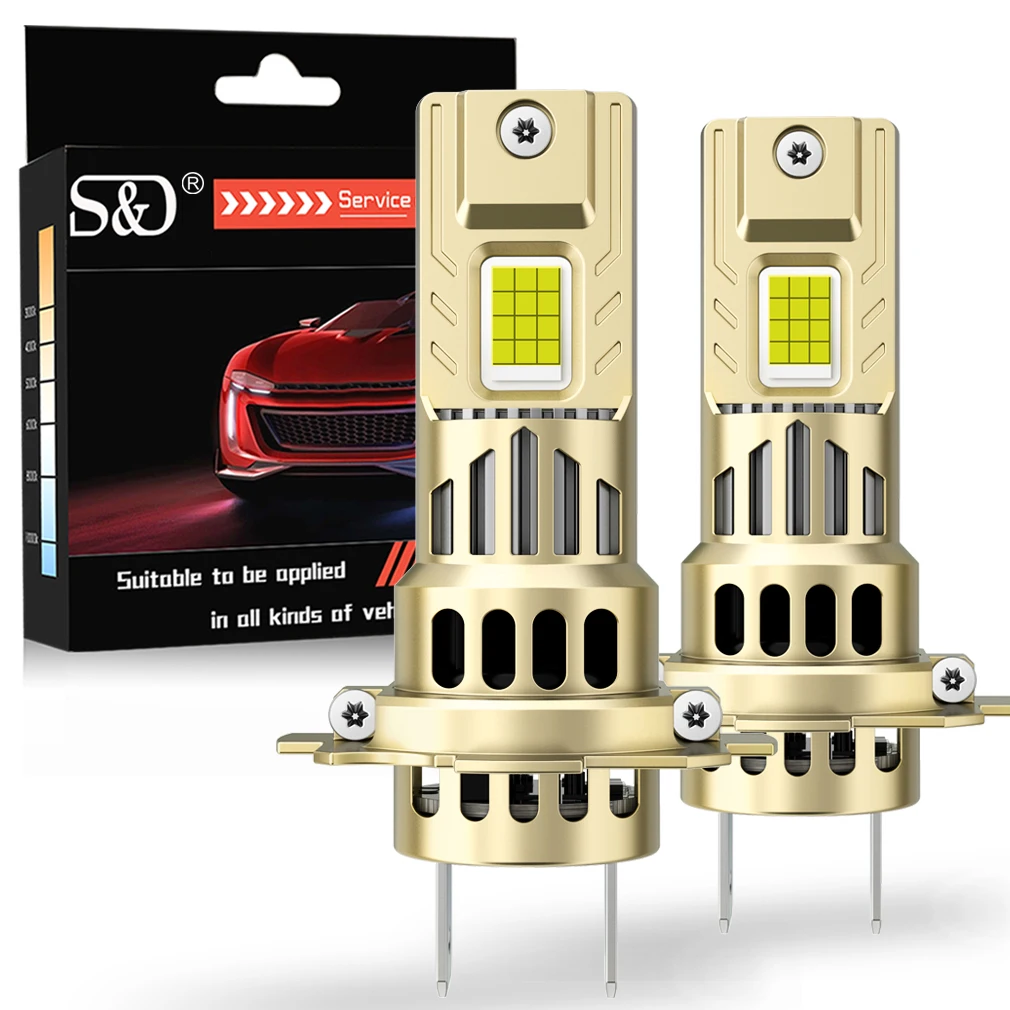 

H7 LED Car Headlight Bulbs Canbus Lights 25000LM 80W 6500K Wireless Turbo 12V 24V CSP Chips Super Bright Auto Lamp