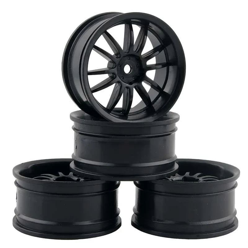 4pcs 6031 Wheel Plastic Rim Offset 3mm Fit HSP HPI 1:10 On-Road Racing Car Tires