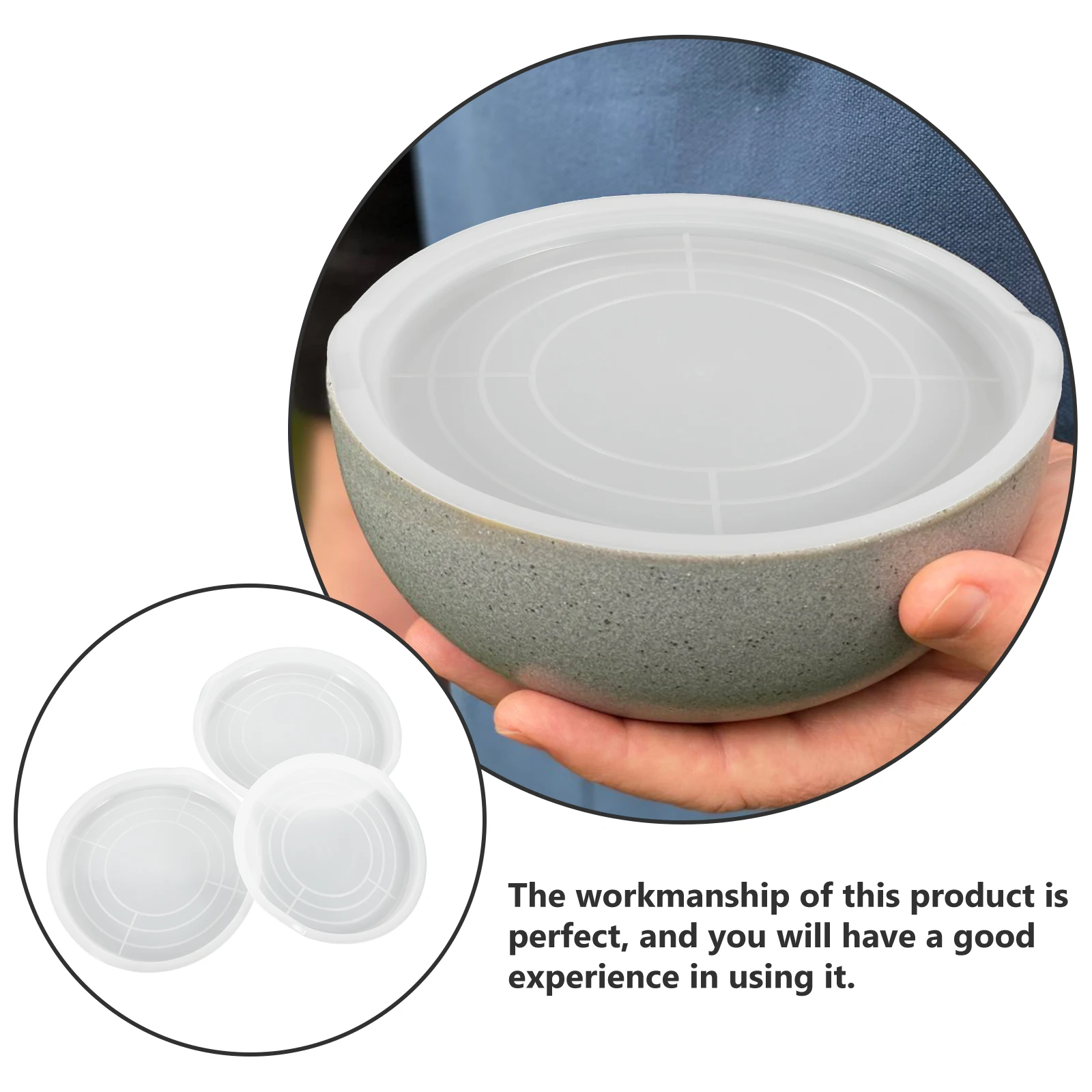 

3pcs Mixing Plastic Cover Egg Dough Kneading Anti Overflow Lid Fresh Food Storage Covers Seal Refrigerator Use Lightweight