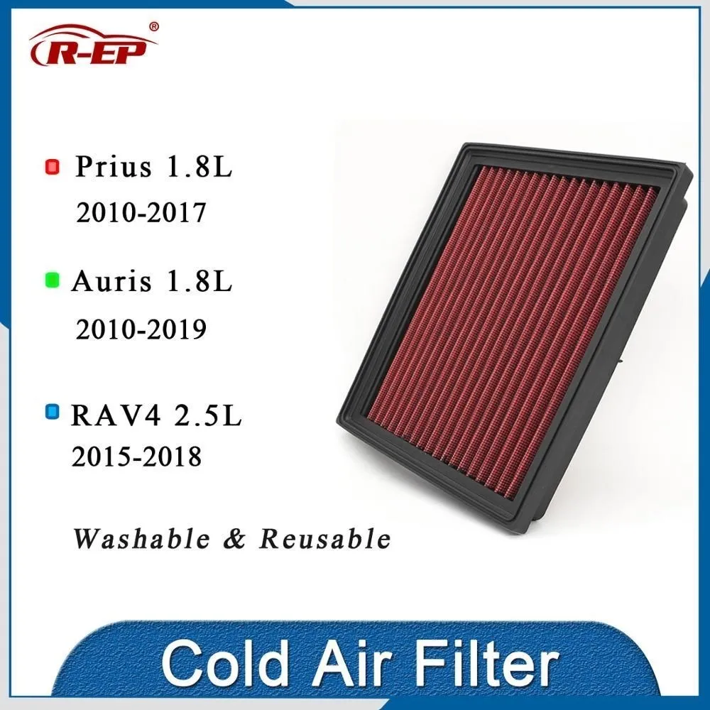 R-EP High Flow Air Filter Fit for Toyota Auris  Prius RAV4 Replacement Car Engine Auto Accessories Cold Air Intake Filters