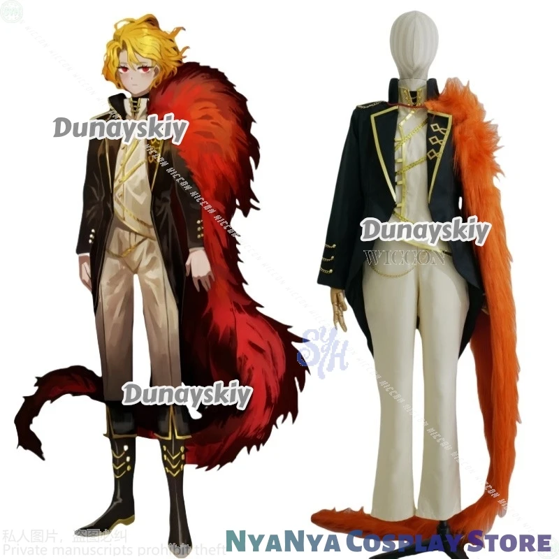 ชุดคอสเพลย์ซานโช่ อนิเมะ เกม ลิมบัส ชุดสไตล์วินเทจแบบพระราชวัง เสื้อโค้ท กางเกง ผ้าคลุมไหล่แบบมีปกสำหรับผมยาว งานปาร์ตี้ฮาโลวีน บริษัทคอสเพลย์