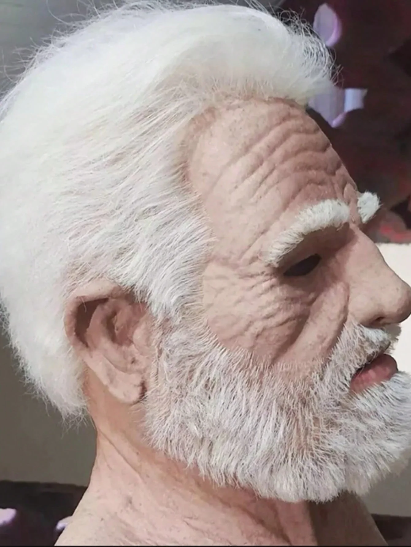 قناع الرجل العجوز للهالوين، محاكاة واقعية، قناع الوجه الكامل، لعب الأدوار، حفلة المدرسة، غطاء رأس اللعبة #5