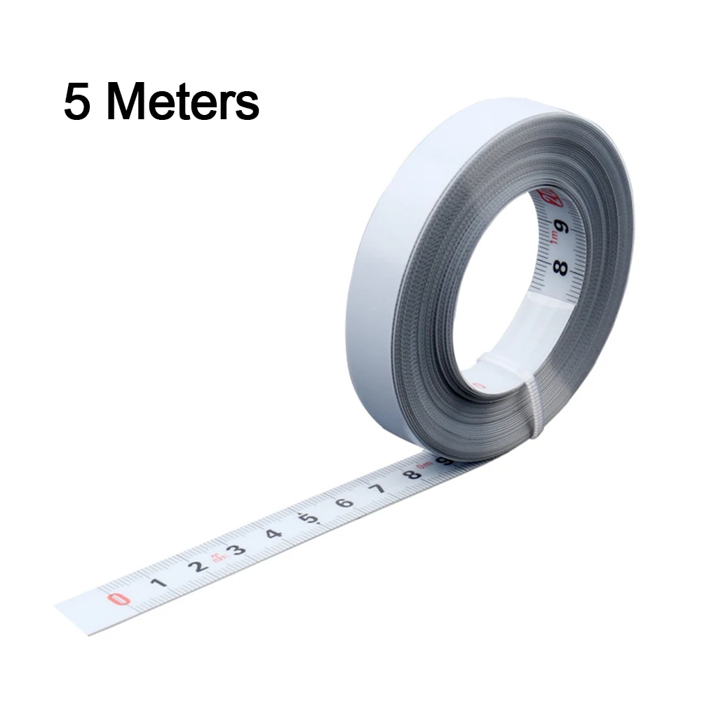 Self-adhesive Ruler Tape Measure Carbon Steel Corrosion-resistant Nylon Coating Rust-proof Waterproof Brand-New