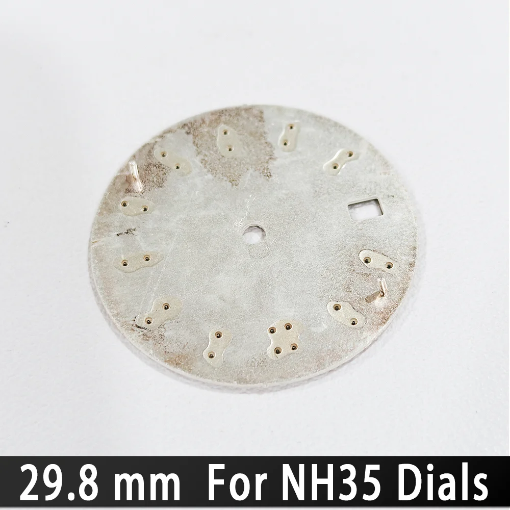 For NH35 Dials 29.8mm C3 Green Luminous Dials High Quality For NH35 Automatic Movement Watch Accessories Watch Repair Tool