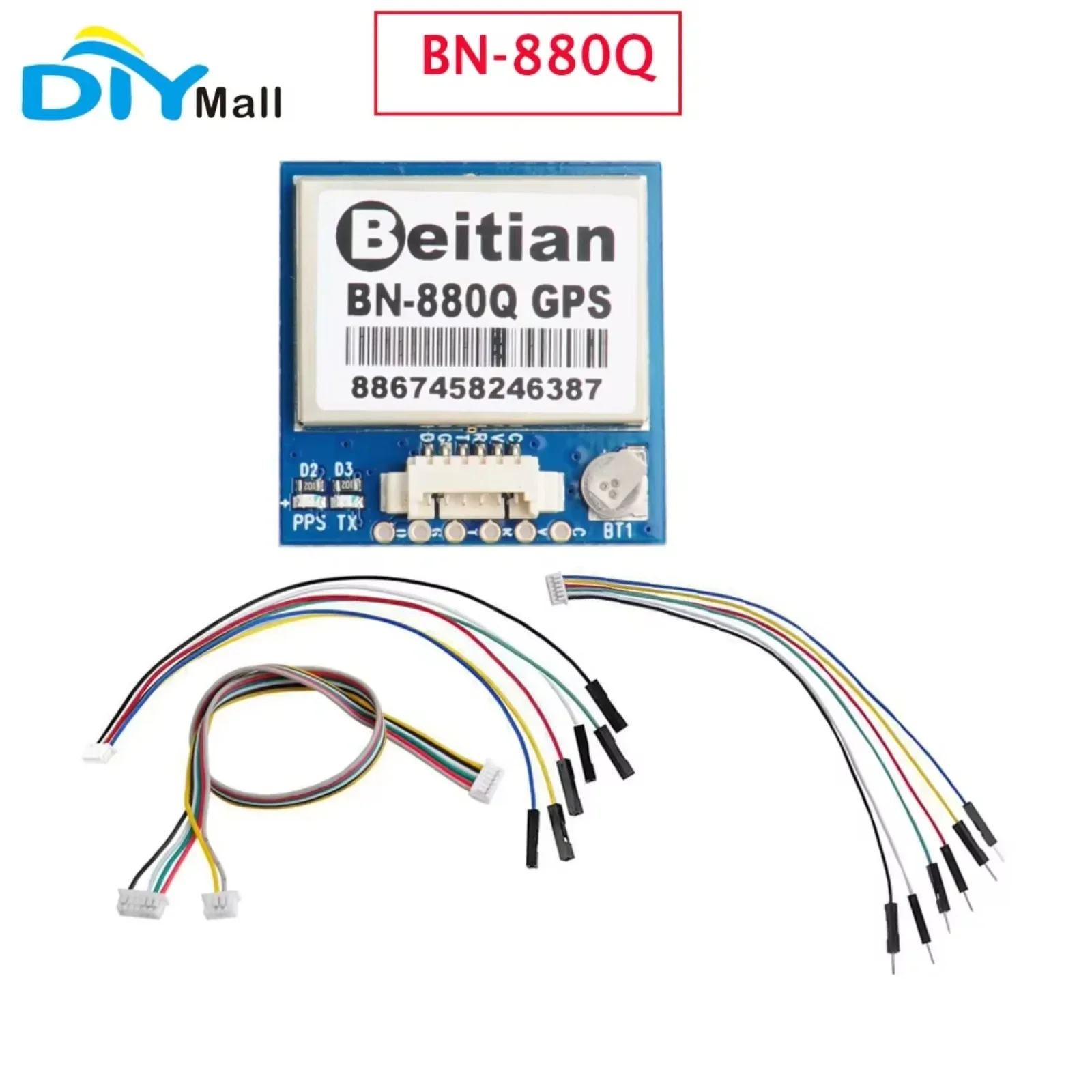 Beitian BN-880Q GNSS GLONASS 듀얼 GPS 모듈, PIX-HAWK용 듀얼 비행 제어 GPS 모듈, QMC5883L 나침반 GNSS