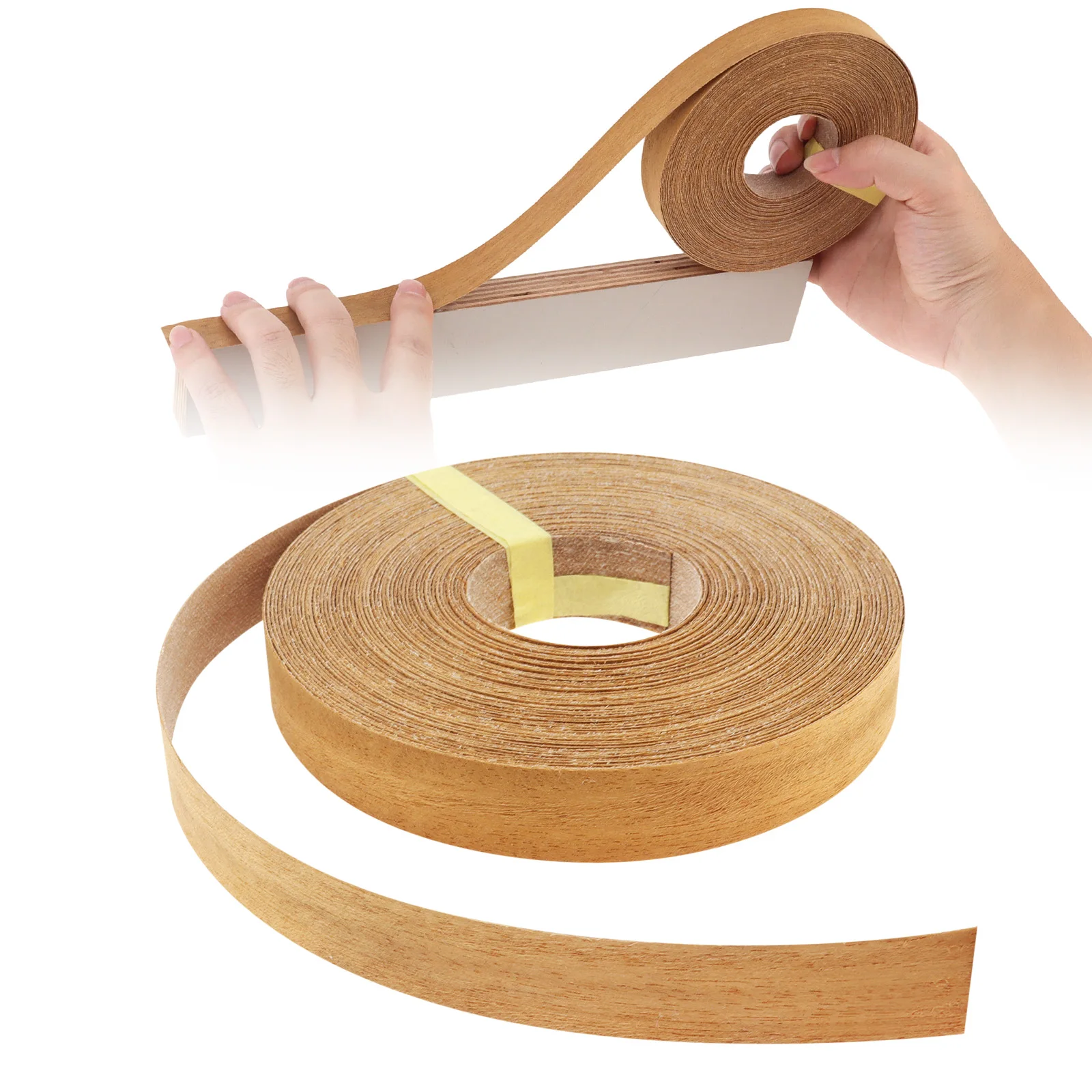 3/4 in x 50 ft Teak Pre-Glued Wood Edge Banding for Plywood Furniture