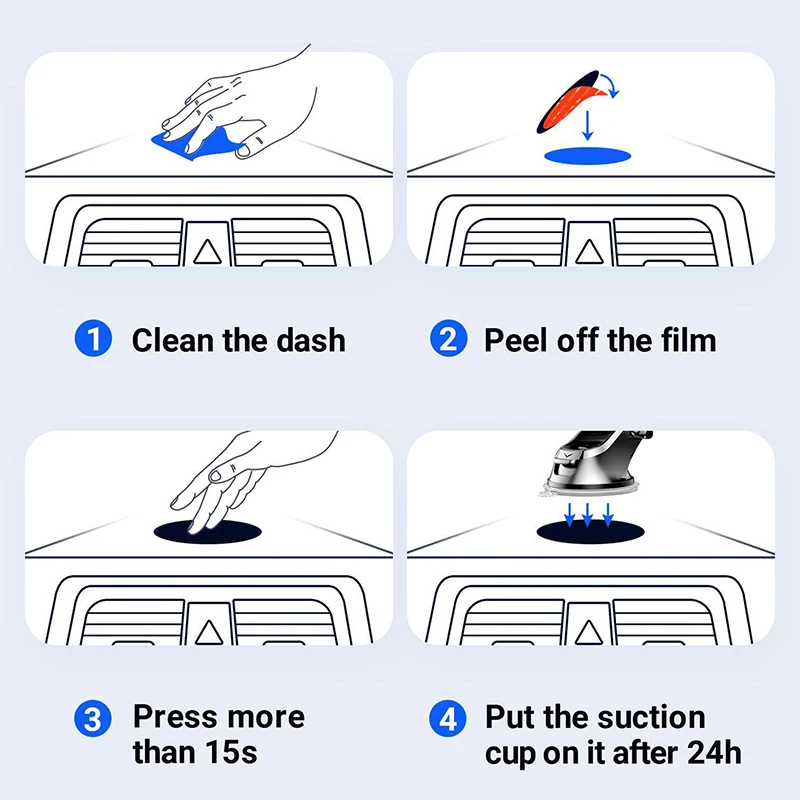 80 มม.รถ Dash Dashboard กาวเหนียวสําหรับดูดถ้วยผู้ถือโทรศัพท์มือถือ Mount วงเล็บ GPS Disk Pad Anti-SLIP MAT