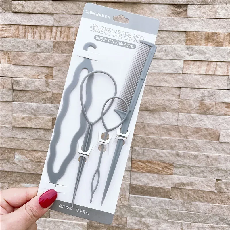 4Pcs Hair Braiding Tools for Girls, Magic Styling Accessories
