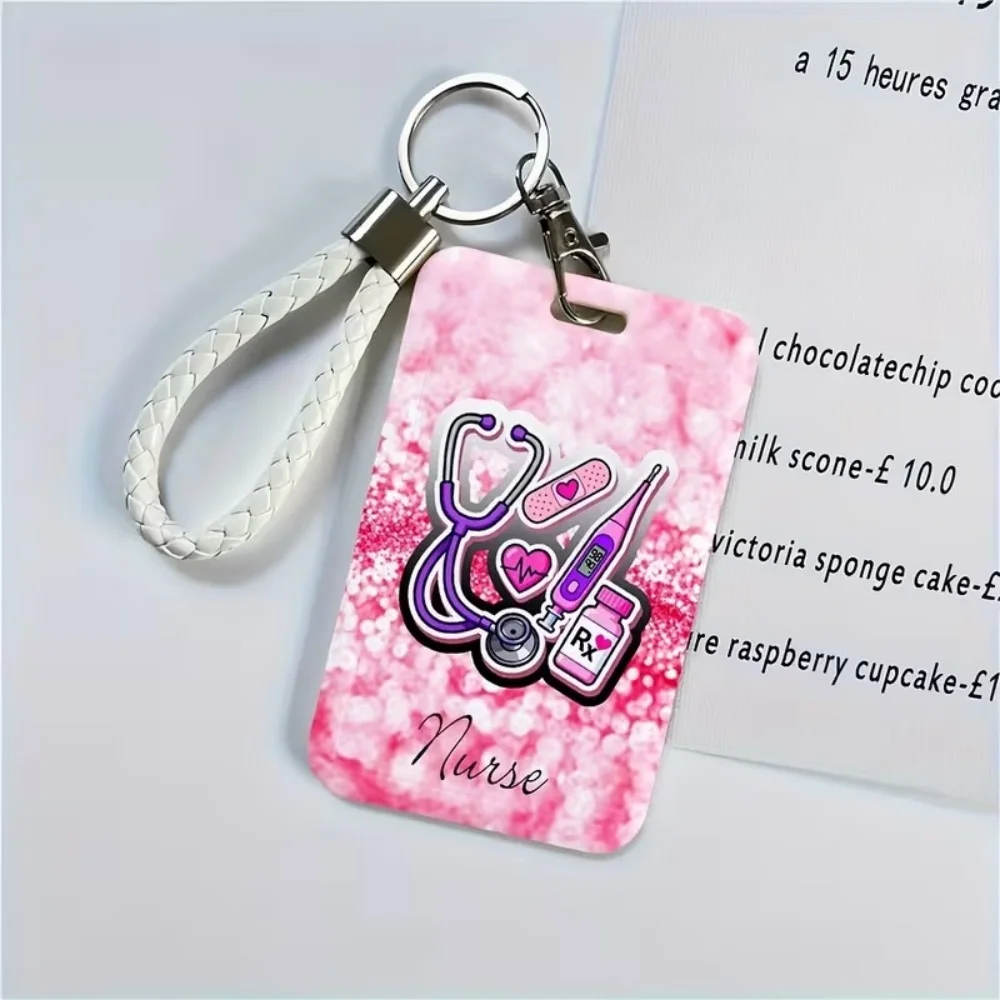 DIY Customized Photo Acrylic Double Sided Custom ID Card Holder Credit Card and Bank Card Protective Case Student ID Key Chain