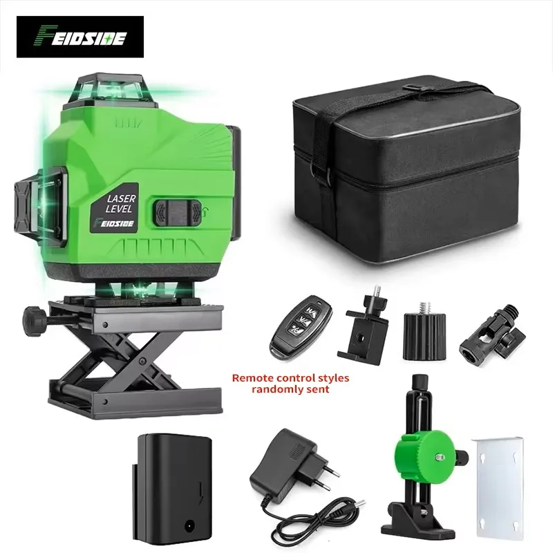 FEIDSIDE 16 Lines Green Laser 4D Horizontal 360 Self Leveling Vertical And Horizontal Strong Green Beam High Precision New Gift