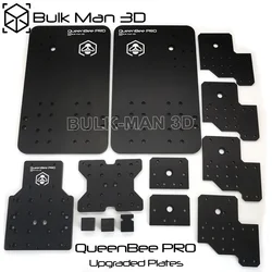 Bulk-Man 3D QueenBee PRO kit di piastre CNC 13 pezzi 6063-T5 set in alluminio per costruzioni meccaniche CNC QueenBee