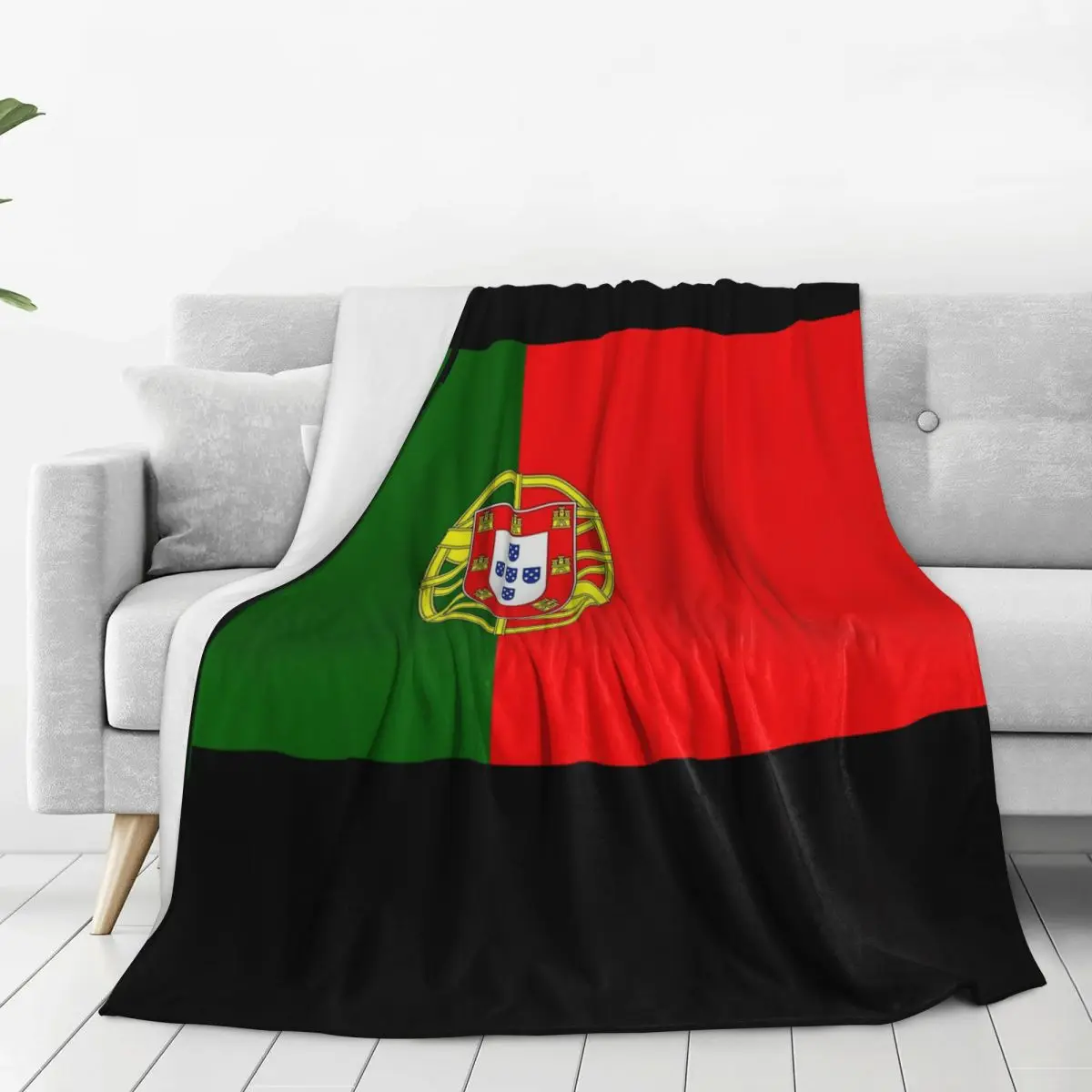 Flag Of Portugal Blanket Flannel Breathable Sofa Throw Blankets For Couch Bedding Travel Throws Bedspread Quilt