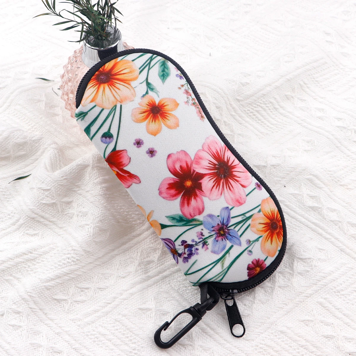 Flowers Glasses Case Plants Glasses Protective Shell Clothing Accessories Men Women Fashion Glasses Bag Gifts for Friends