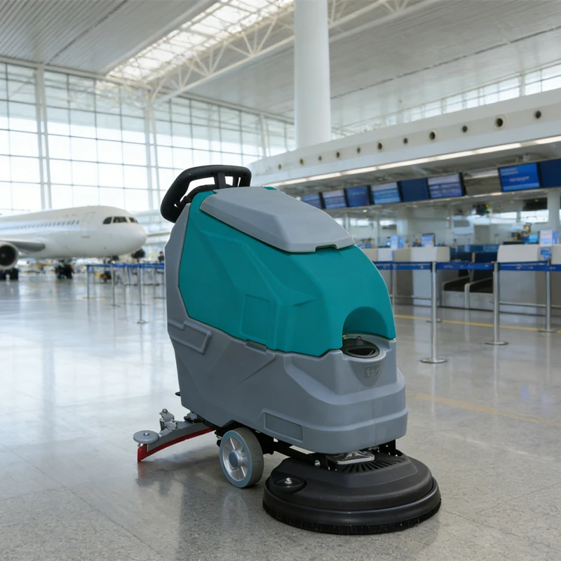 New Hard Floor Push High Quality Industrial Electric Road Cleaning Equipment Floor Scrubber Machine 72V 300Ah 26