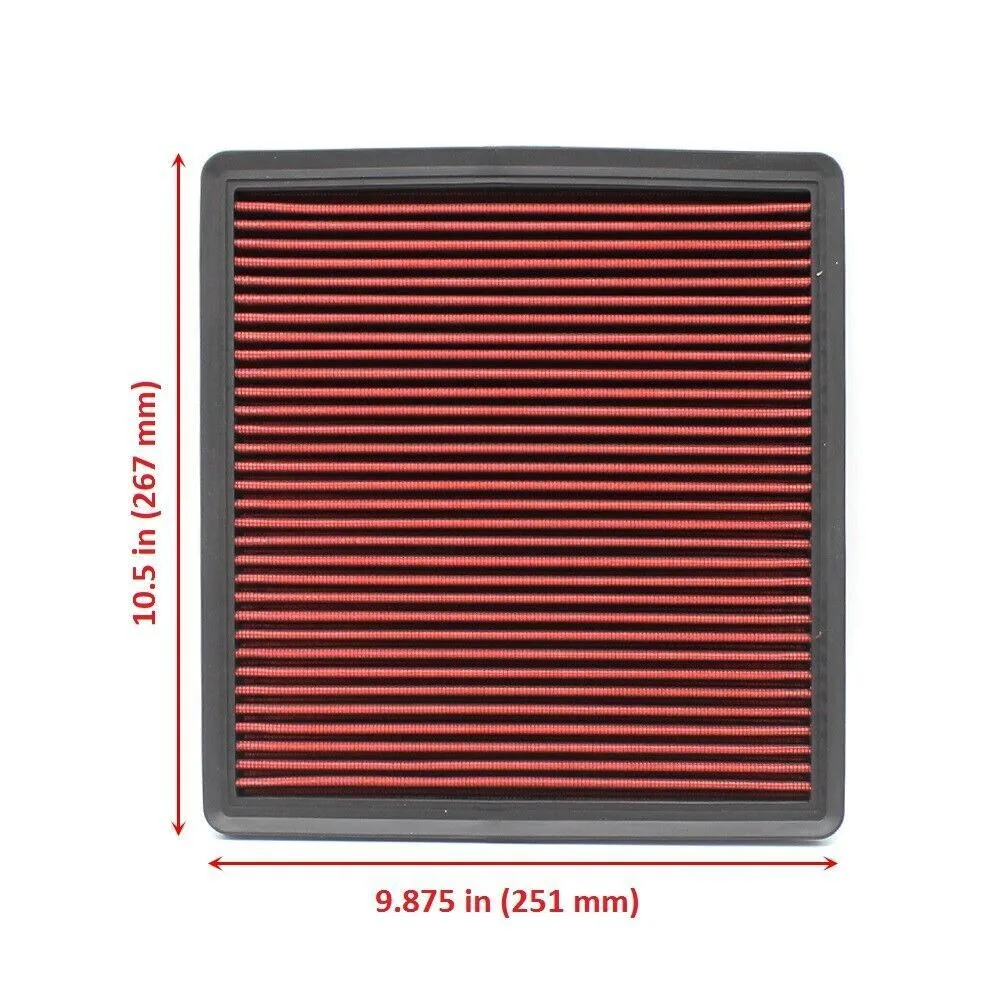 Performance Engine Air Filter Washable Reusable for Ford F150 F250 F350
