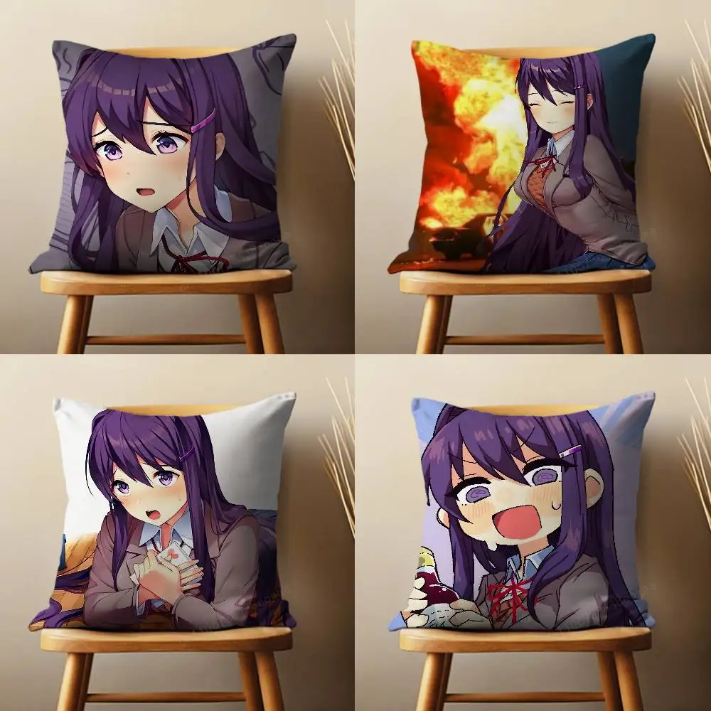 

Heartbeat Girl Y-Yuri Pillow Case Living Room Sofa Cushion Cover Suitable For Home Bedroom Decoration And Protector