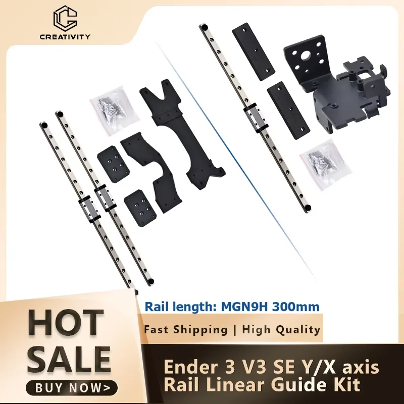 

Комплект обновления Ender 3 V3 KE X-Axis Dual Y Axis с задней пластиной MGN9H Линейная направляющая для 3D-принтера ender 3 v3 se x y axis