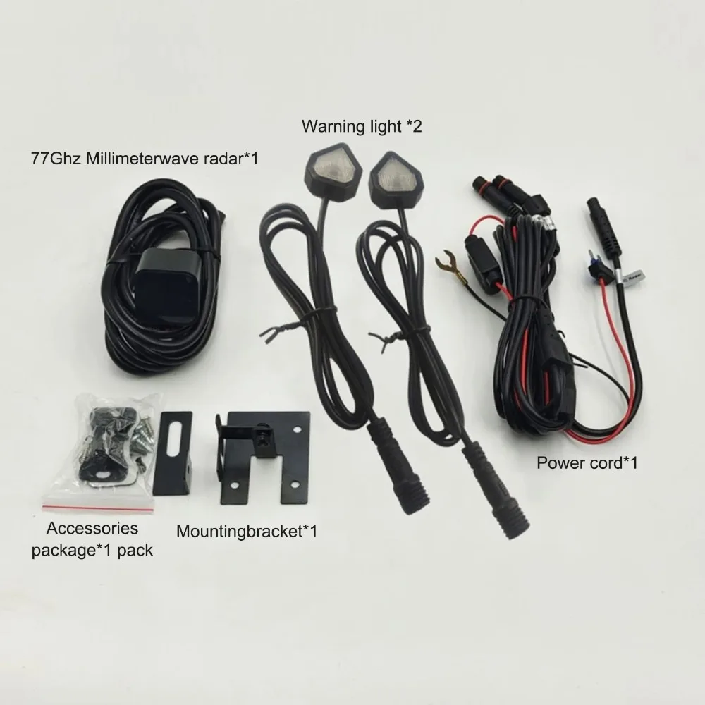 AvaCore77Ghz Millimeter Wave Radar BSD Motorcycle Blind Spot Detection System Reversing Radar Sensor Blind Spot Monitoring Range