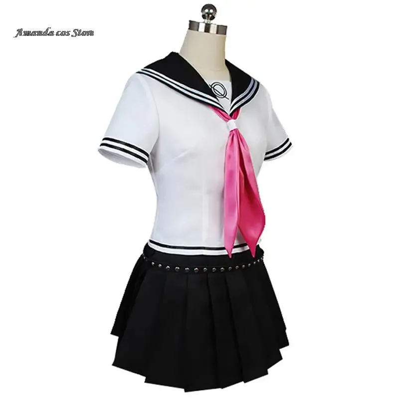 Anime Danganronpa Mioda Ibuki Cosplay Costume Colorful Devil Horn Wig For Woman Halloween Carnival Costume Props