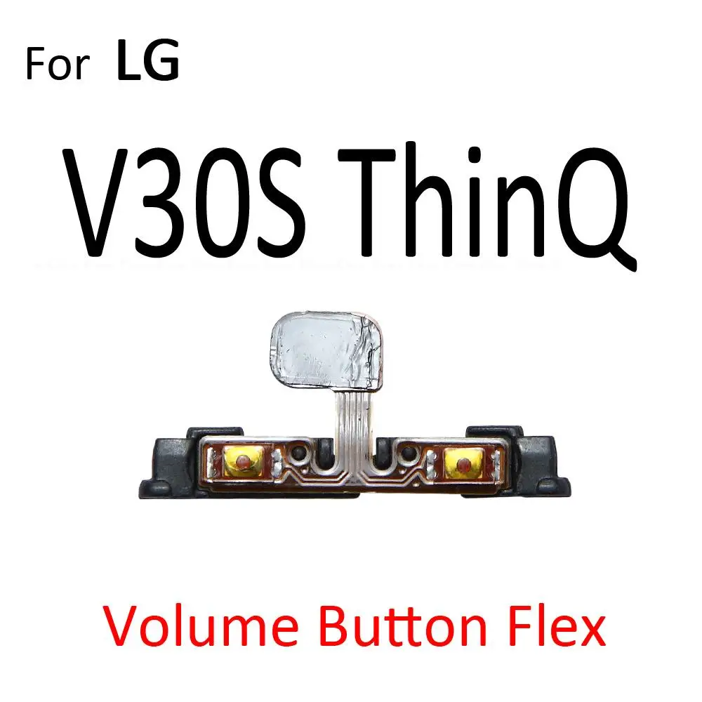 Mute Switch Volume Control Button Flex Cable For LG V20 V30 V30S Plus V35 V40 V50 V50S ThinQ Power ON OFF Key Replacement Parts