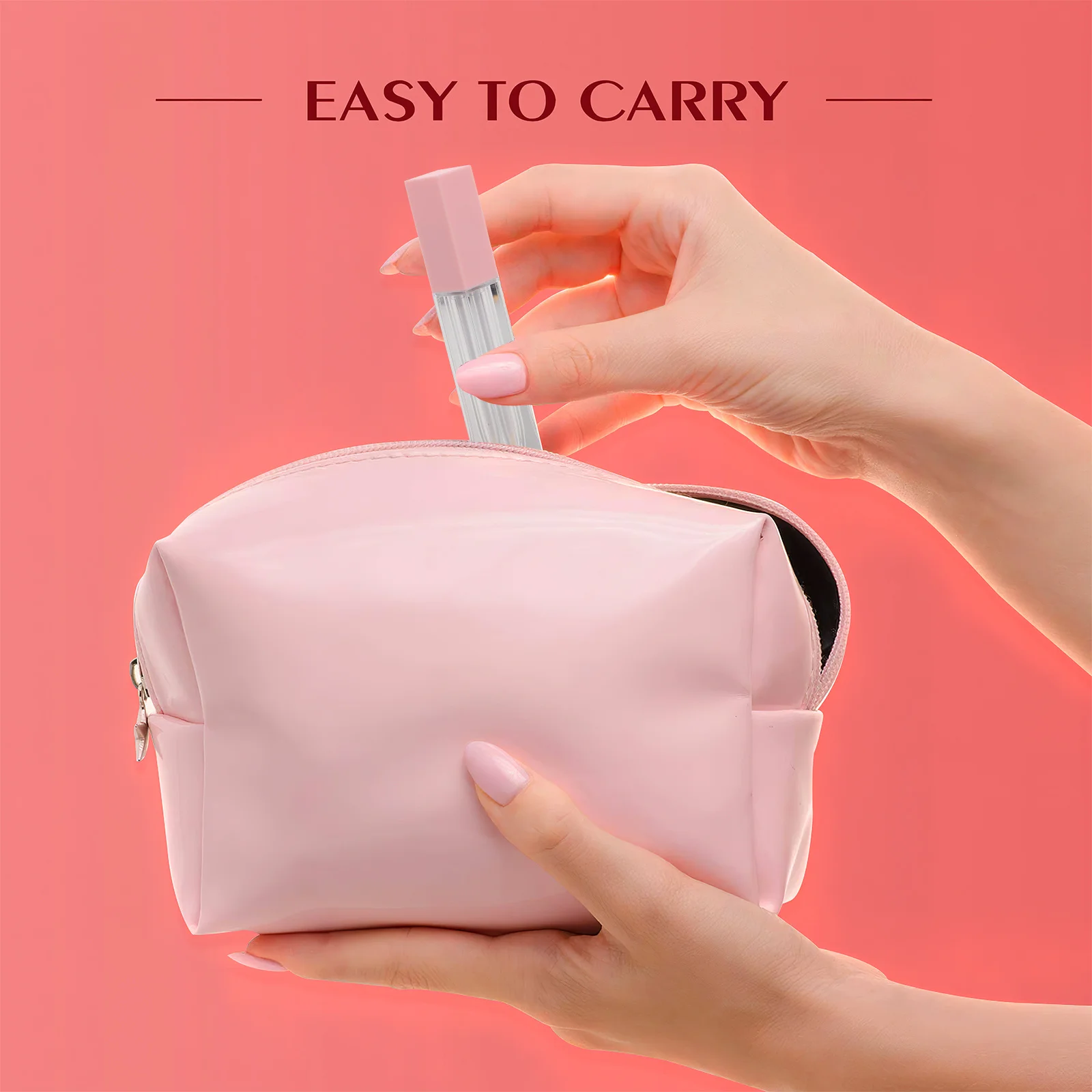 5 szt. 7ml Przenośne Butelki na Błyszczyk do Ust Wielokrotnego Użytku Kwadratowe Pojemniki DIY Makijaż Przezroczysta Tubka na Olejek do Ust Tubka na Błyszczyk