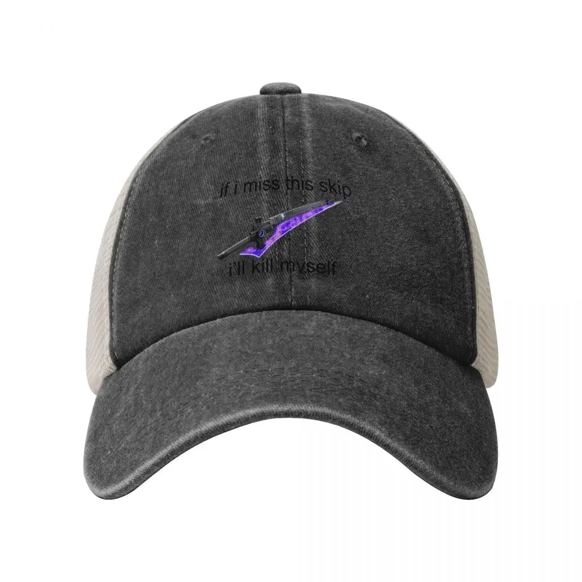 if i miss this skip Cowboy Mesh Baseball Cap Horse Hat Trucker Hat Caps Women Men's