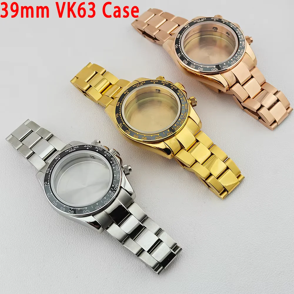 

Корпус для часов VK63, 39 мм, сапфировое стекло, металлический корпус, подходит для циферблатов 29 мм, ремешков 20 мм, аксессуары для часов VK63, кварцевый механизм.