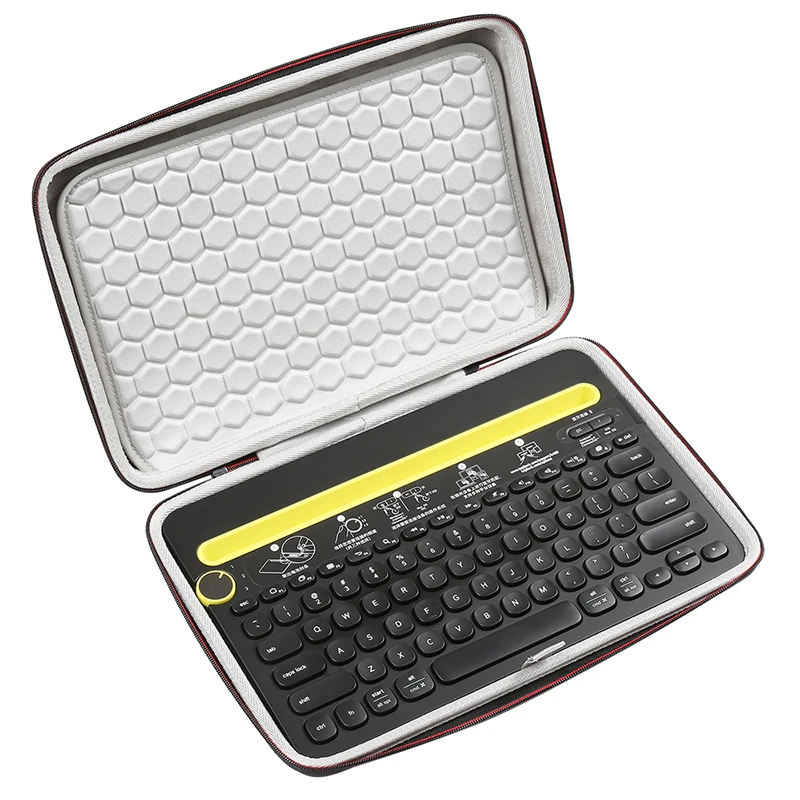 Hard Travel Storage Box Case para Logitech K480, Multi Dispositivo, Teclado Bluetooth Compatível, Bolsa de Transporte Protetora
