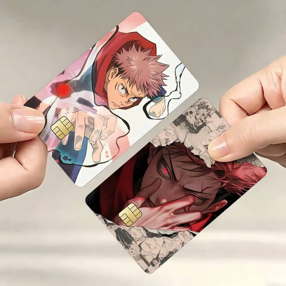 

Y-Yuji I-Itadori J-Jujutsu K-Kaisen Decorative Waterproof Film Skin Cover Credit Card Stickers Debit Front Bank Bus Pass