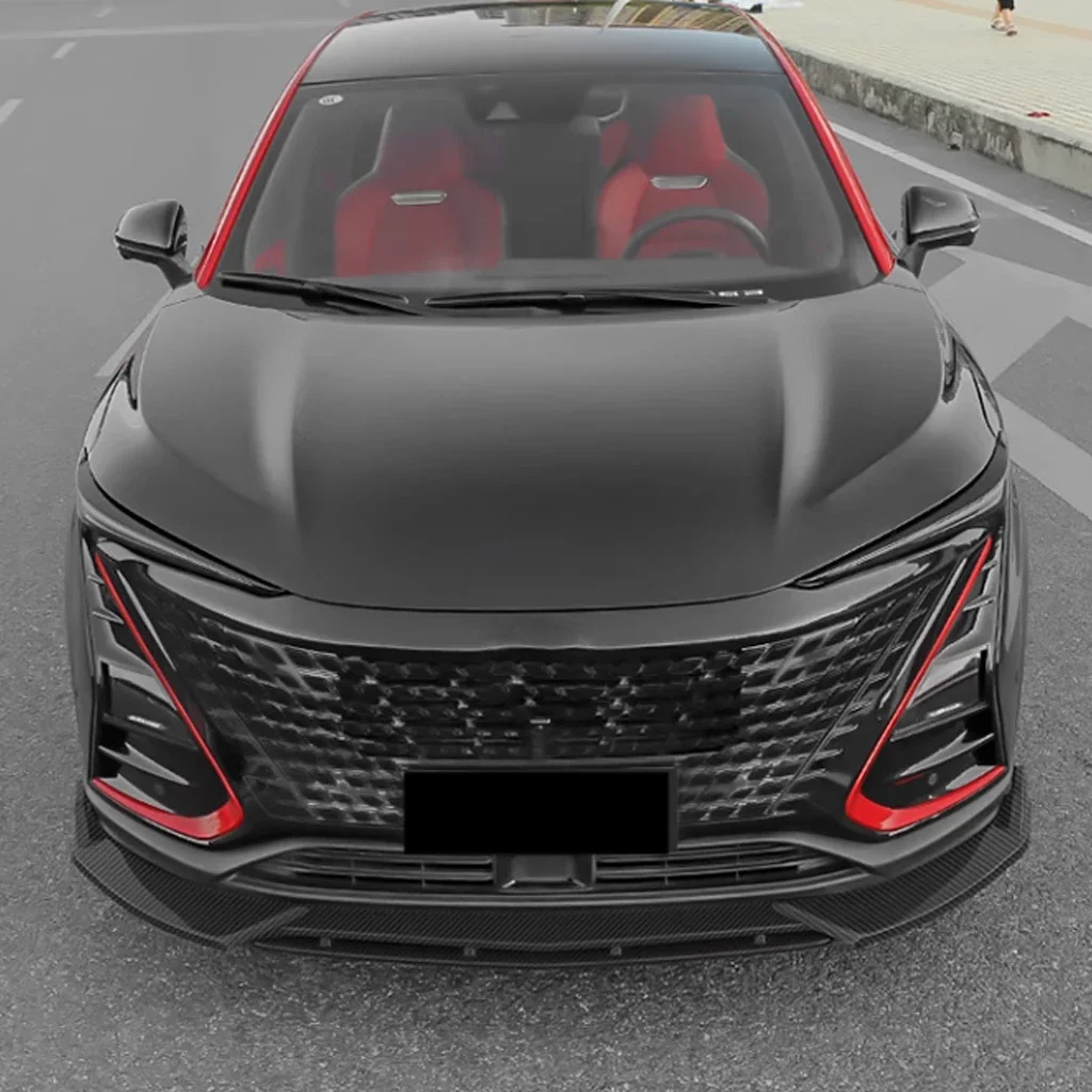 For CHANGAN UNI-T 2020 2021 4Pcs Car Front Bumper Splitter Lip Diffuser Spoiler Cover Guard Body Kits