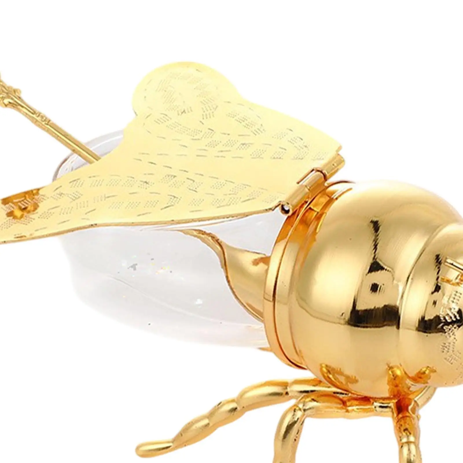 Bee Honey Jar Container Canister Ornament with Spoon Multipurpose Creative