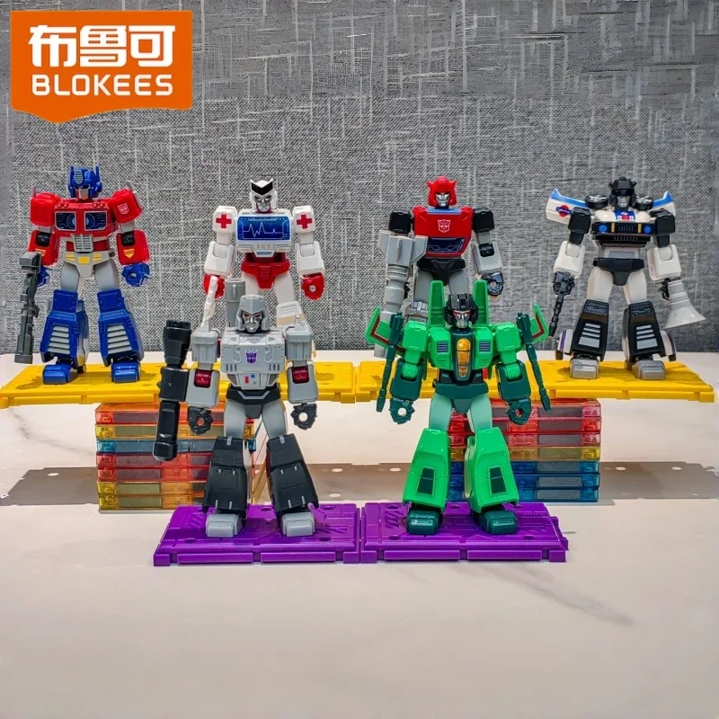 Hot Blokees Transformers Shining 1-serie Blind Box Optimus Prime Megatron Filmkarakters Actiemodel Figuur Verzamel speelgoedcadeau