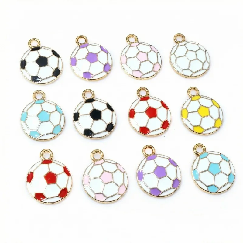 Wholesale Soccer Ball Charms   Making Pendant Sport Theme Keychain Decoration Accessories