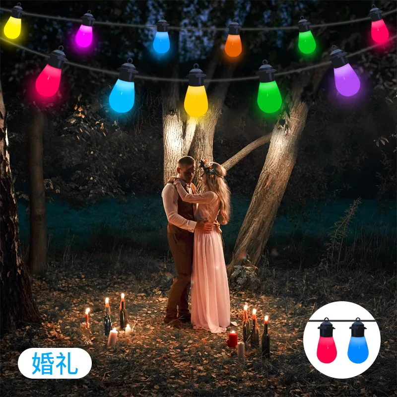 New Symphony Ball Bulb Light String APP Control Outdoor Camping Hanging Lights decorazione della tenda Indoor Atmosphere Light String