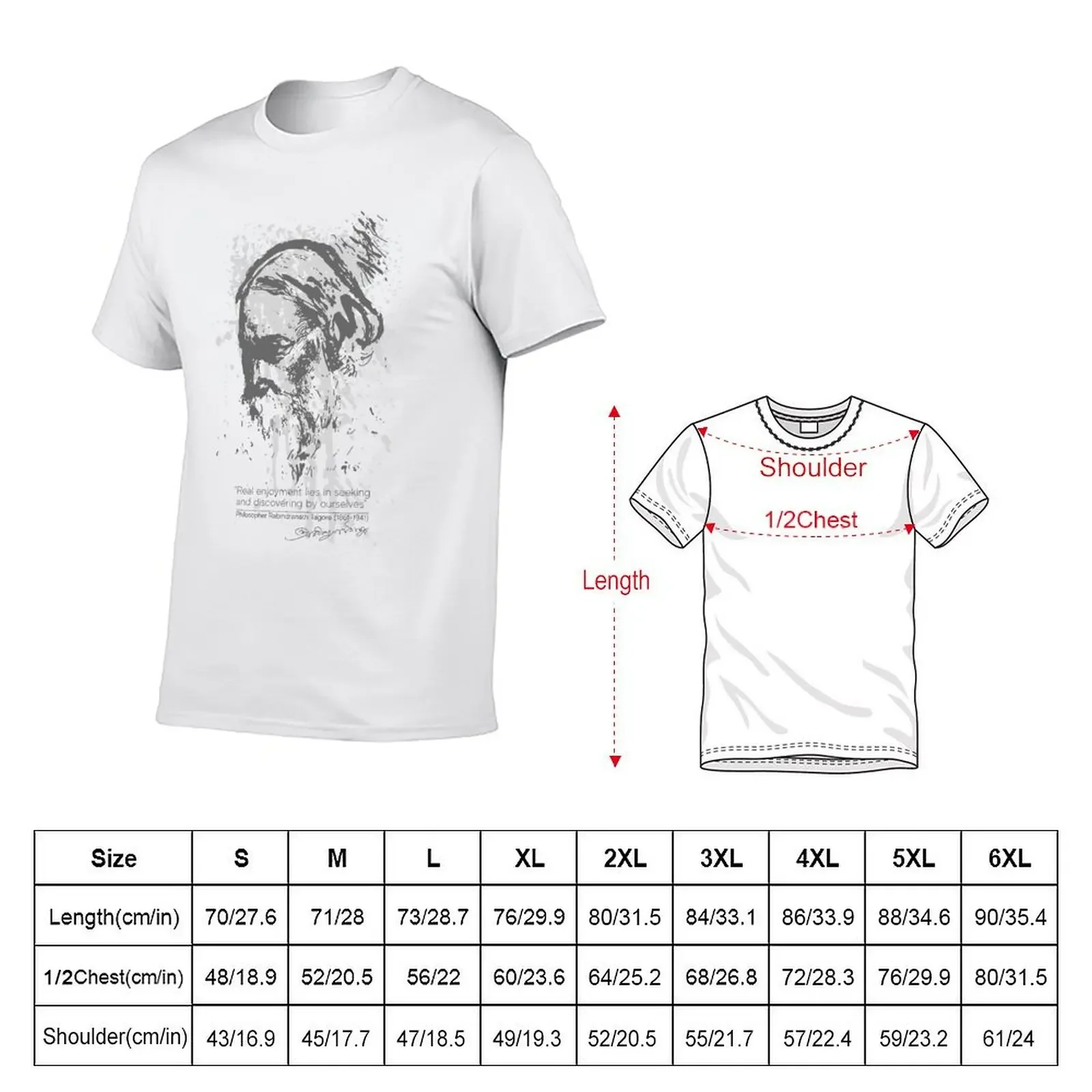 Philosopher Rabindranath Tagore Classic Tee T-Shirt oversized t shirt sweat mens t shirt