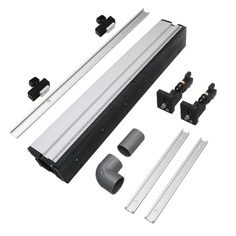 

Benchtop Router Table Kit with Inverted Mount Trimmer, Fence, Sliding & T-Tracks for Woodworking Edging DIY Projects