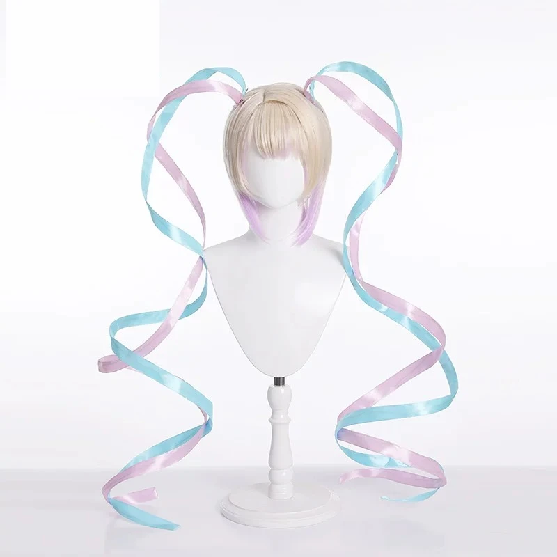 게임 Needy Girl Overdose KAngel 코스프레 의상 가발 신발 JK 유니폼 가죽 스커트 세트 Abyss KAngel Ame Chan 코스프레 의상