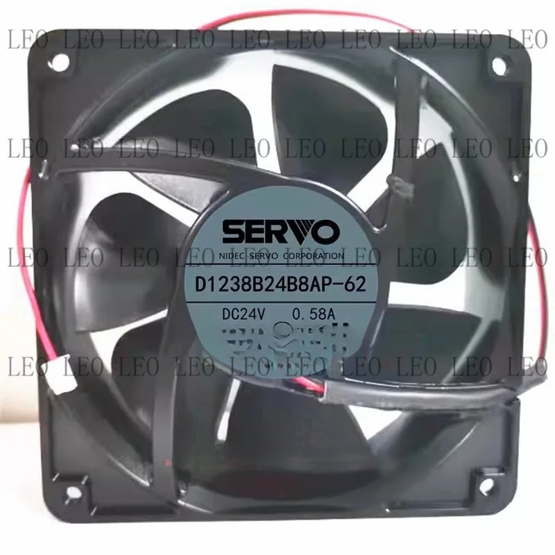 MY For SERVO D1238B24B8AP-62 12038 DC24V 0.58A Aluminum Frame Cooling Fan