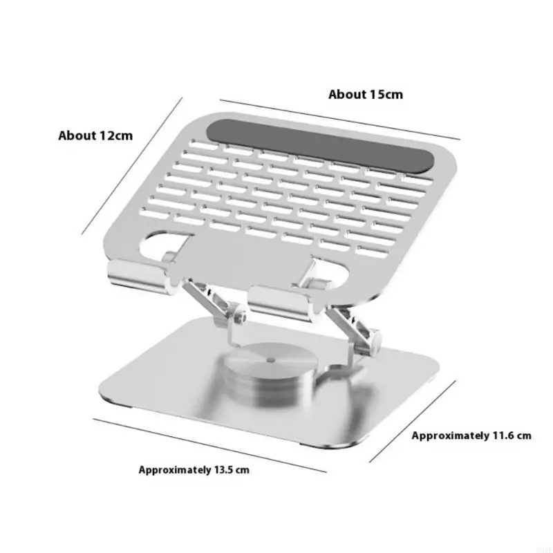 896f محمول كمبيوتر محمول حامل قابلة للطي قاعدة الدفتر الدفتر حامل 360 درجة قابلة للتدوير كمبيوتر محمول قوس تبريد الكمبيوتر #6