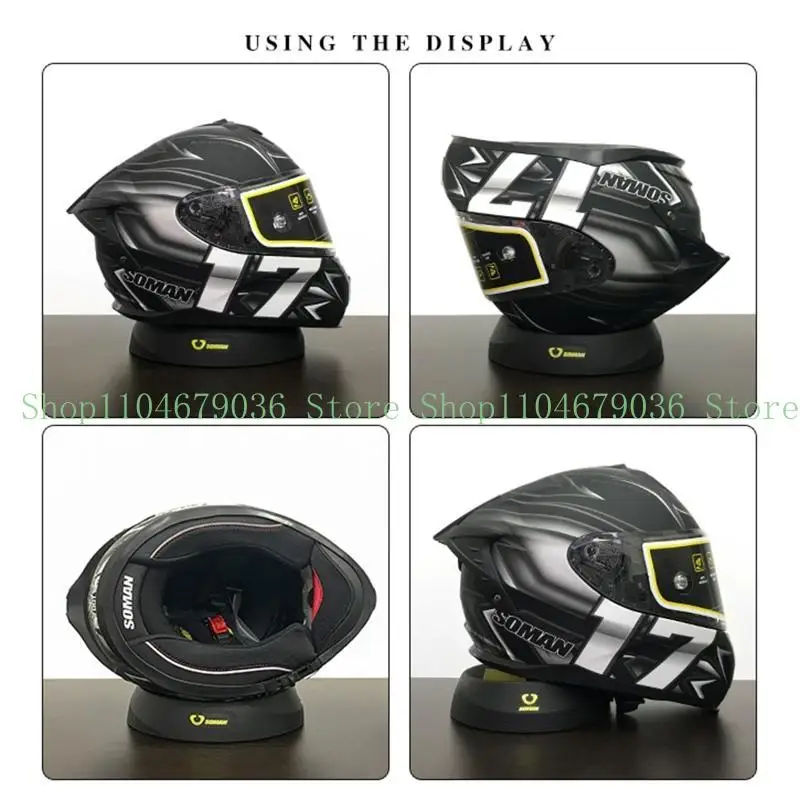 

Portable Motorcycle Helmet Stand Helmet Support Helmet Service Pad Helmet Donut Ring for Motorcycle, Dirtbike, ATV