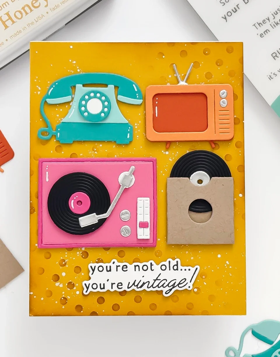Little Bits Instant Camera Television Cutting Dies Scrapbook Diary Decoration Stencil Embossing Template DIY Greeting Card 2026