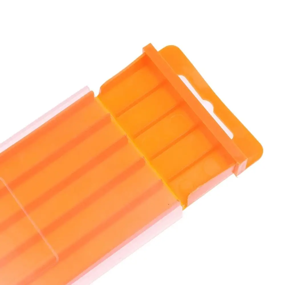 

1Pcs Plastic Drill Bits Storage Box Orange Thickened Tool Parts Storage Case Pull-out Design Hardware Tool Box
