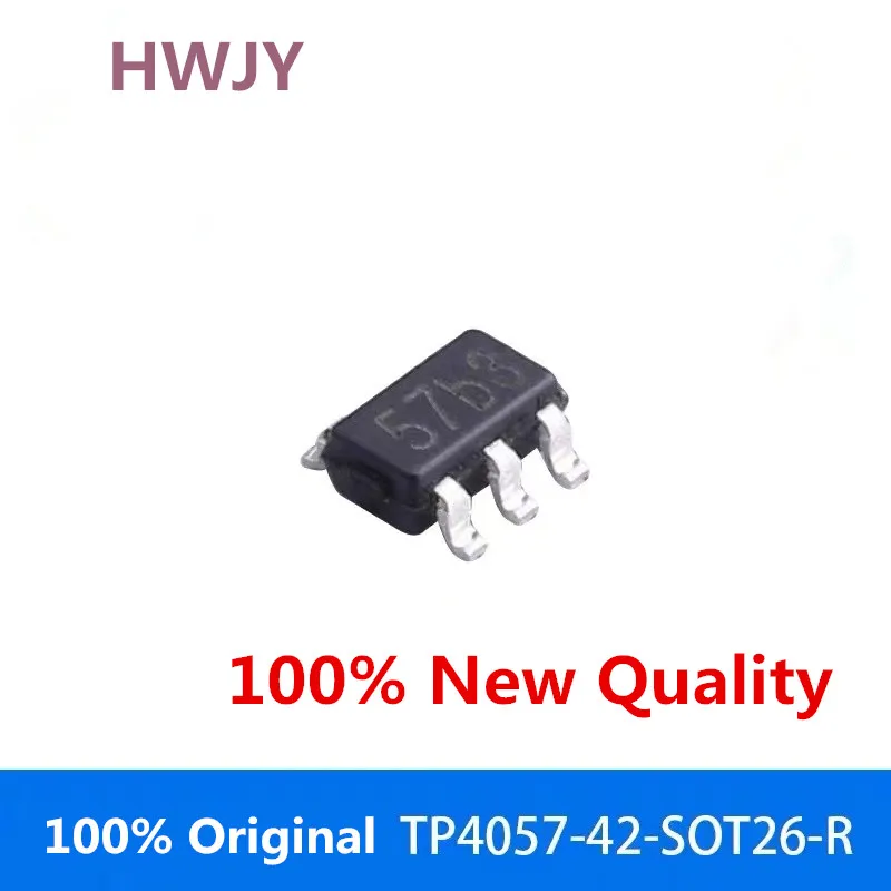 10 قطعة 100% جديد TP4057-42-SOT26-R 57b * TP4059 59b * TP4062 62b * SOT-23-6 رقاقة الطاقة العلامة التجارية الجديدة الأصلي رقائق ic