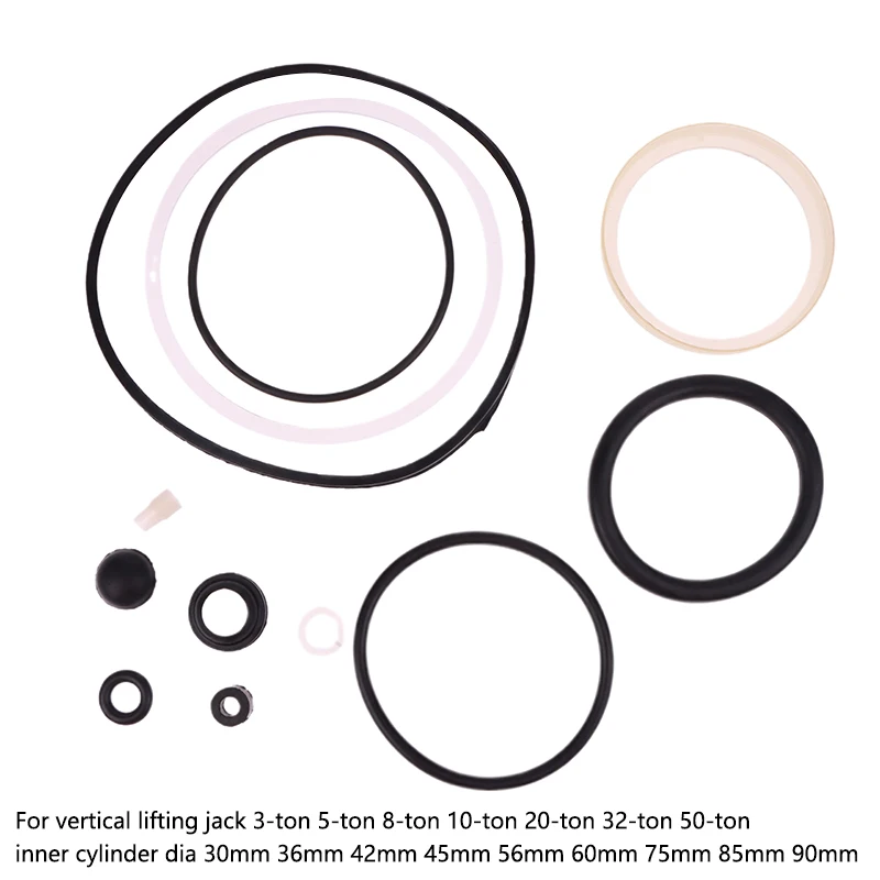 

1 Set 2T -50T Horizontal Repair Kit 2-50 Tons Horizontal Jack Accessories Hydraulic Plunger Piston Oil Seal