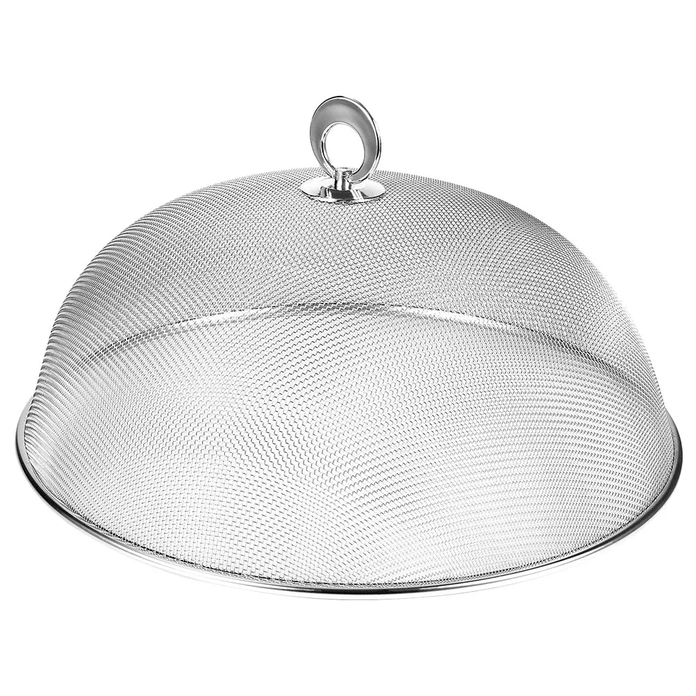 

Stainless Steel Food Cover 35CM Mesh Dome Protector for Outdoor Dining Table Kitchen Picnic Party Anti Fly Dust Cover