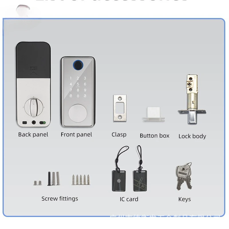 fingerprint  , automatic American standard lock, swipe card channel, warehouse password door lock, cross-border