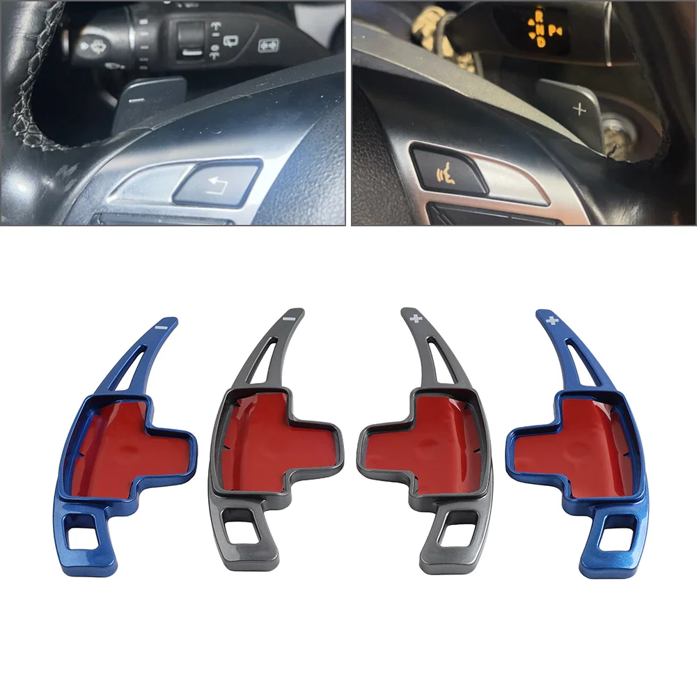 1Pair Auto Steering Wheel Shifter Paddle Shift Extension For Mercedes Benz A B C E M R S CLA CLS GLA Class ABS Blue/Grey